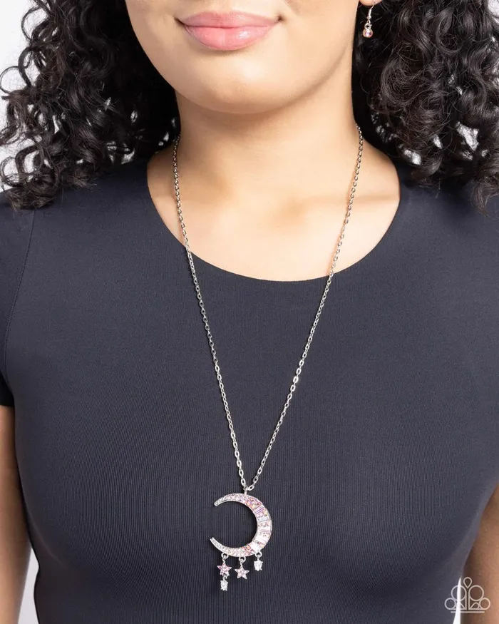 Necklaces Paparazzi Jewelry Paparazzi Necklace Lunar Landmark Pink