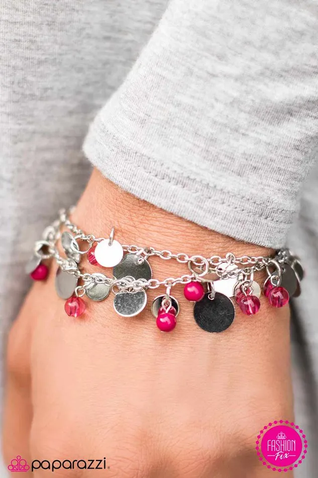 Paparazzi Jewelry Bracelets Paparazzi Bracelet Shake It Dont Break It Pink