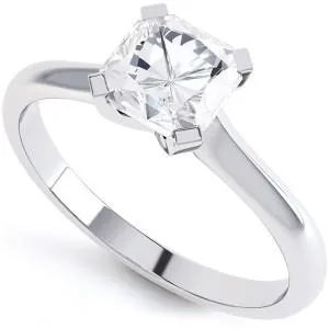 15 Carat Radiant Natural Earth Mined Diamond Ring GB Rings