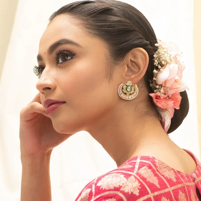 Earrings SILVER Kamalika Jadau Silver Earrings