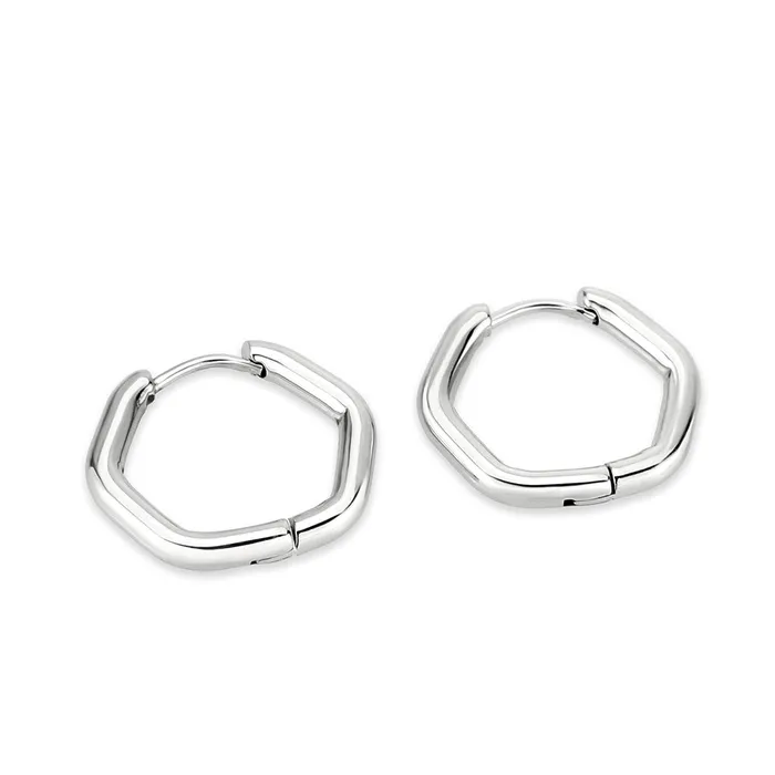 Alamode Earrings TK3849 High Polished Minimalist Stainless Steel Earrings