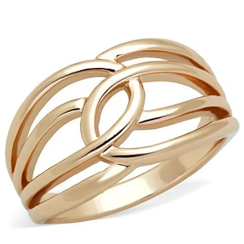 Alamode Rings TK1696 IP Rose GoldIon Plating Stainless Steel Ring with No Stone Alamode Rings TK1696 IP Rose GoldIon Plating Stainless Steel Ring with No Stone