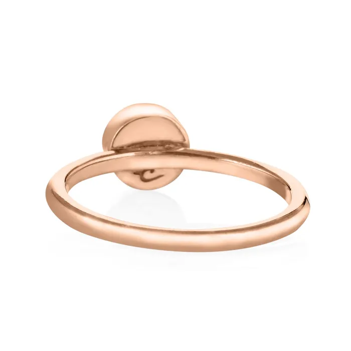 closebymejewelry 5mm Circle Stacking Cremation Ring in 14K Rose Gold Rings