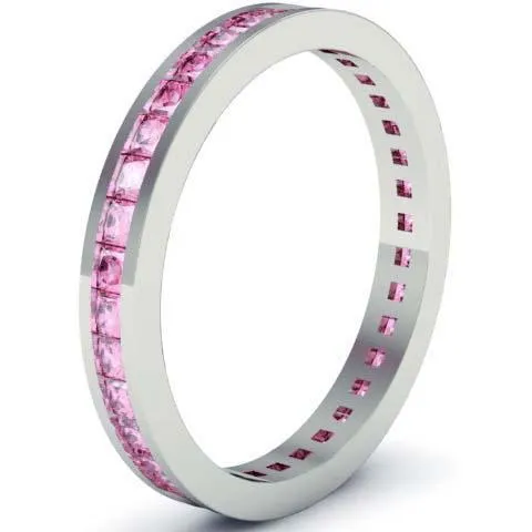deBebians Rings Pink Sapphire Eternity Ring