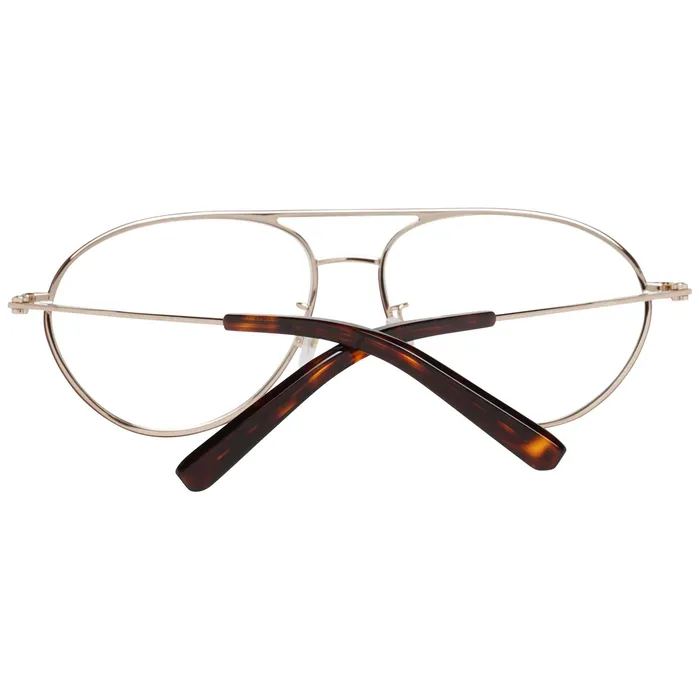 Earrings Bally Mens Eyeglasses Shiny Rose Gold Metal Aviator Frame Clear Lens BY5013H 028 Bally