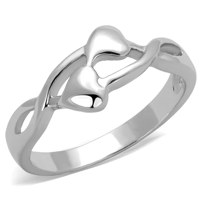 Rings 3W859 Rhodium Brass Ring with No Stone Alamode