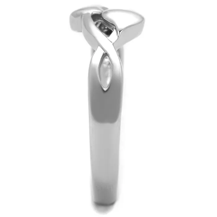 Rings 3W859 Rhodium Brass Ring with No Stone Alamode