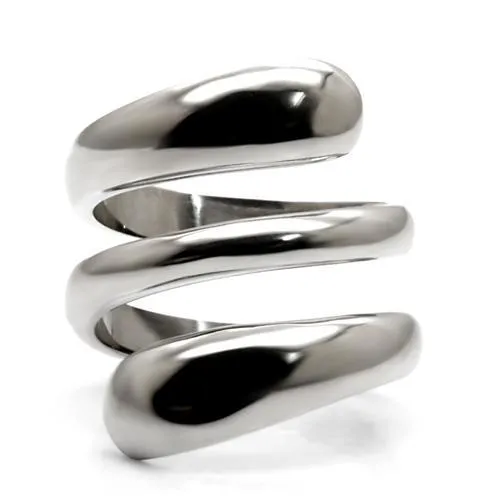 Rings Alamode TK037 High polished no plating Stainless Steel Ring with No Stone