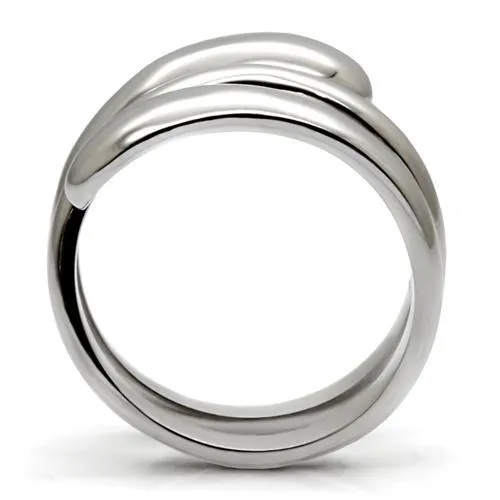 Rings Alamode TK037 High polished no plating Stainless Steel Ring with No Stone