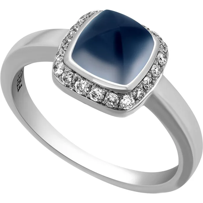 Rings Fred of Paris Fred of Paris Womens Ring Paindesucre 18K WG Chalcedony Size 75 4B0687056