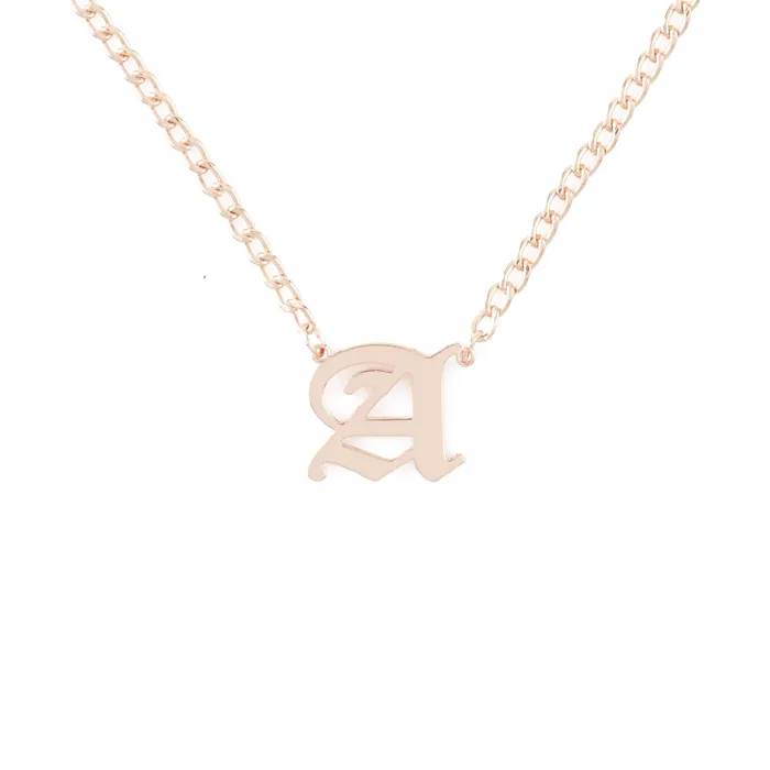 Cuban Link Old English Letter Name Necklace Novalico Necklaces