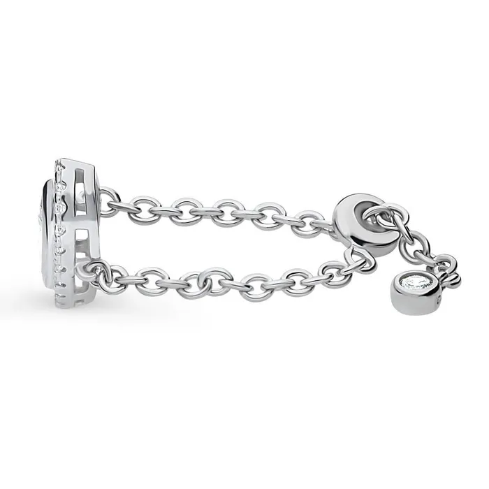 Rings Halo Marquise CZ Chain Ring in Sterling Silver BERRICLE