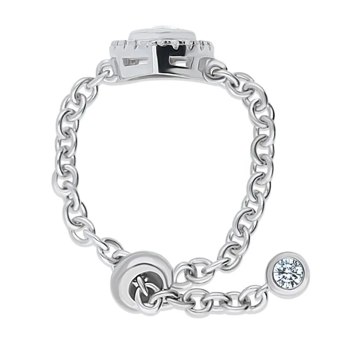 Rings Halo Marquise CZ Chain Ring in Sterling Silver BERRICLE