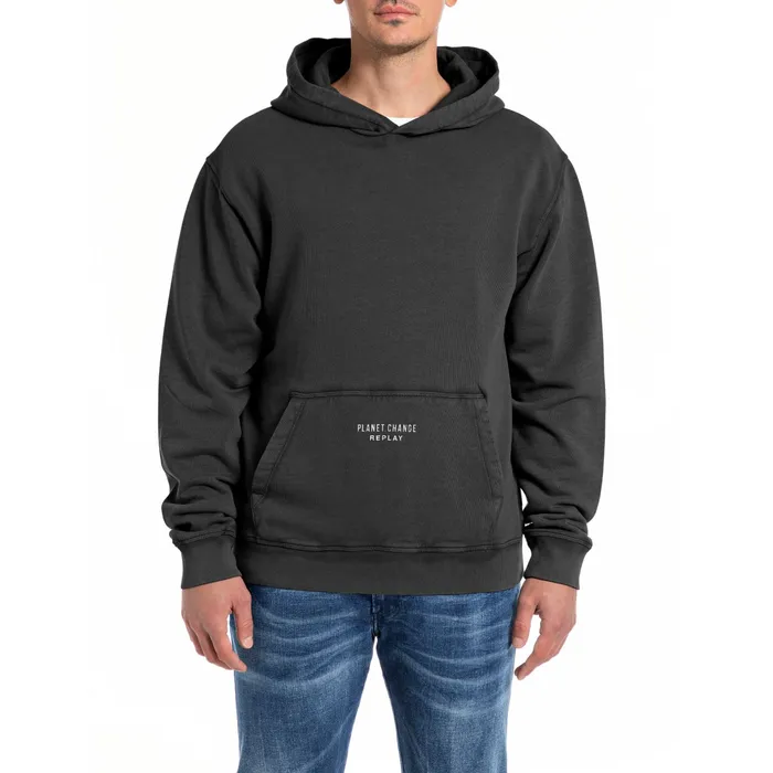 Rings Replay Mens Regular Fit Hoody Replay