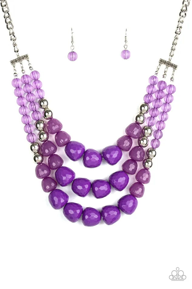 All Eyes On U Jewelry Paparazzi Accessories Necklaces Forbidden Fruit Purple Paparazzi Necklace