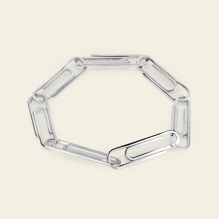 Bracelets Office Supplies Bracelet Hand crafted in 18k white gold