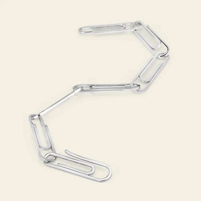 Bracelets Office Supplies Bracelet Hand crafted in 18k white gold