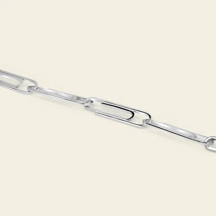Bracelets Office Supplies Bracelet Hand crafted in 18k white gold