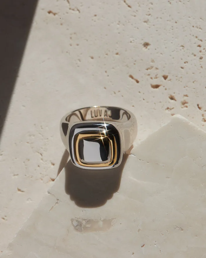 Dalia TwoTone Ring Luv Aj Rings Dalia TwoTone Ring Luv Aj Rings