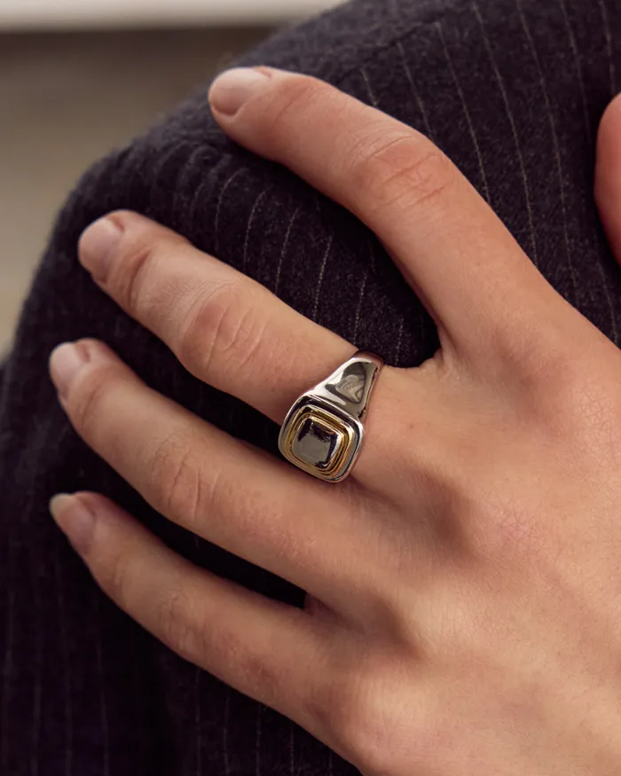 Dalia TwoTone Ring Luv Aj Rings Dalia TwoTone Ring Luv Aj Rings