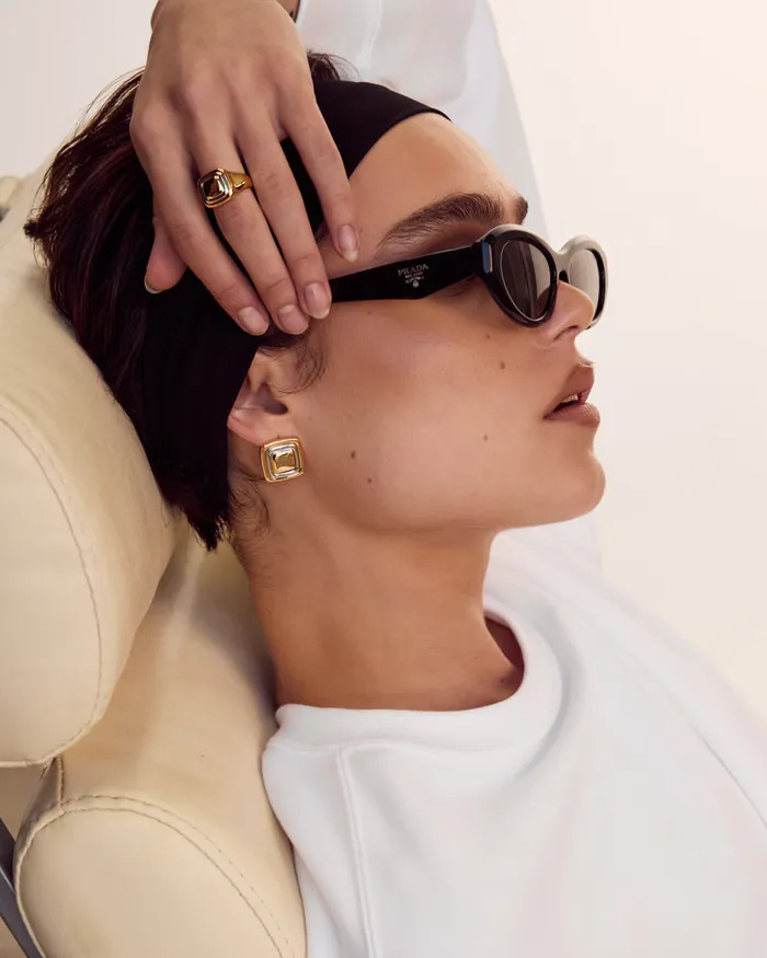 Dalia TwoTone Ring Luv Aj Rings Dalia TwoTone Ring Luv Aj Rings