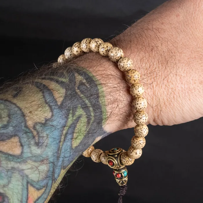Lotus Seed 7mm with Guru Bead Bracelet InnerVision Crystals Bracelets