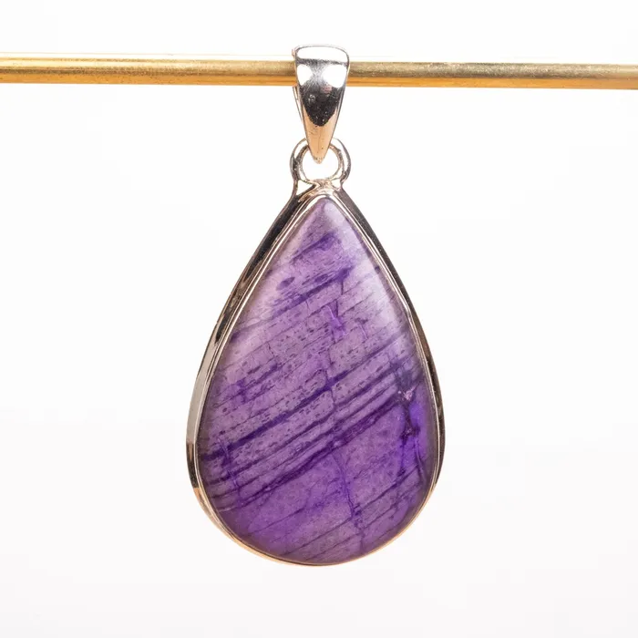 Necklaces InnerVision Crystals Sugilite Pendant 944 g 4623mm 925 Silver
