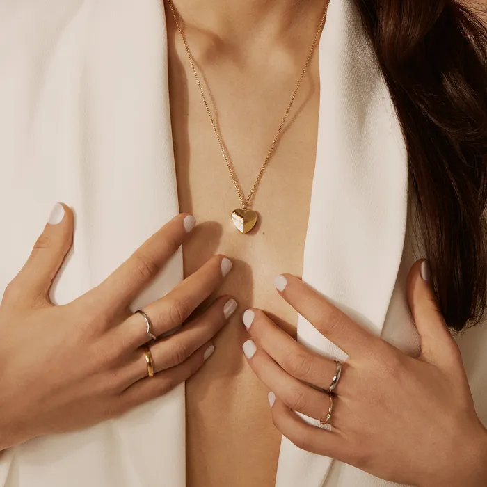 Rings Plain V Shape Ring miabijoux