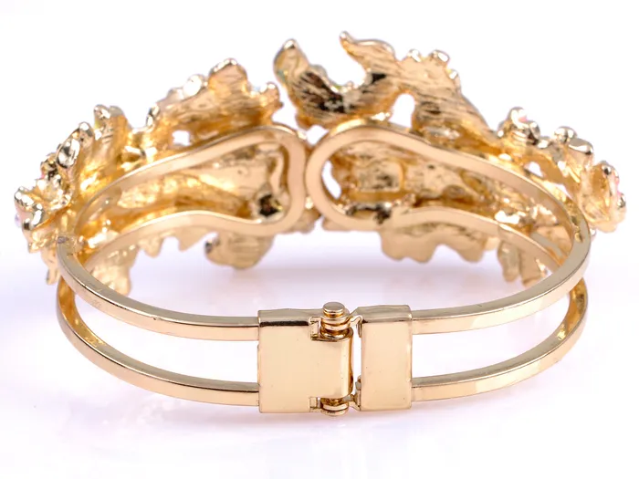 Alilang Bracelets Multicolor Abstract Butterfly Insect Flower Garden Bangle Cuff Bracelet