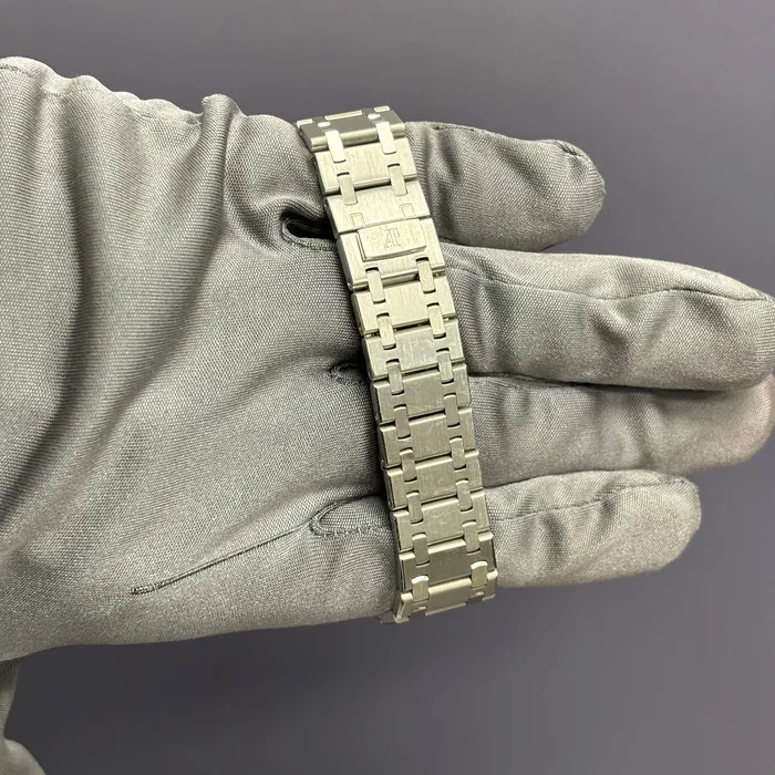Audemars Piguet Royal Oak 34mm Pave Dial Watch Ref 15054BCZZ0789BC01 Happy Jewelers Watches