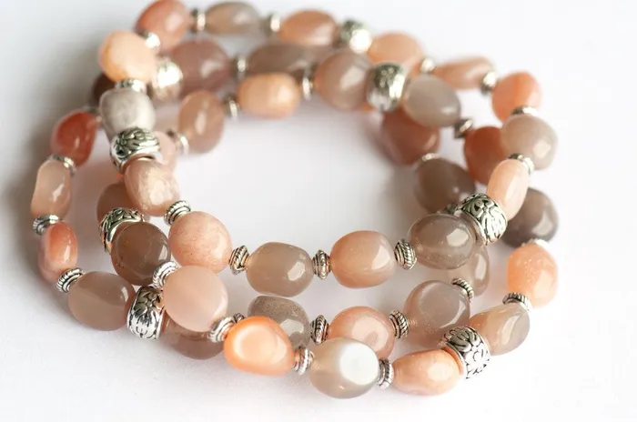 Bracelets Fierce Lynx Designs Moon Shine Rainbow Moonstone Bracelet