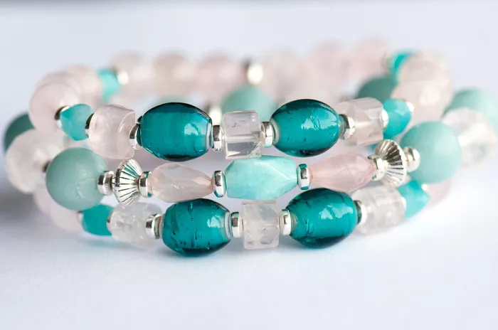 Fierce Affection Rose Quartz Amazonite Bracelet Set Fierce Lynx Designs Bracelets Fierce Affection Rose Quartz Amazonite Bracelet Set Fierce Lynx Designs Bracelets