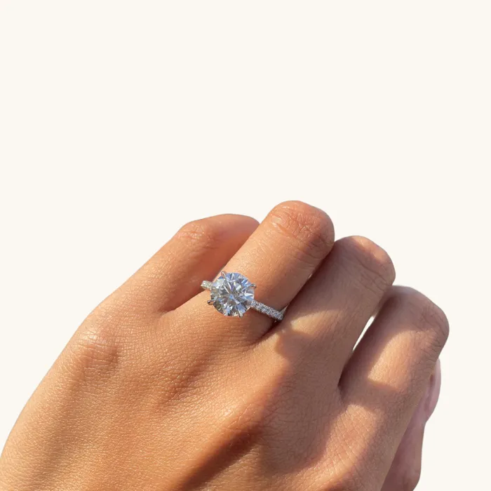 Happy Jewelers Rings 272 Round Lab Diamond Engagement Ring
