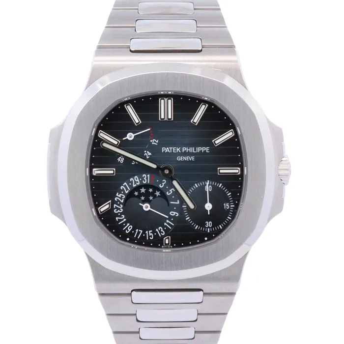 Happy Jewelers Watches Patek Philippe Nautilus 405mm Blue Dial Watch Ref 57121A001