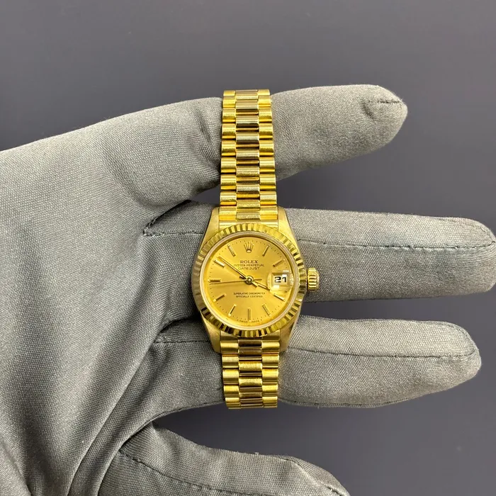 Happy Jewelers Watches Rolex Datejust 26mm Champagne Dial Watch Ref 69178