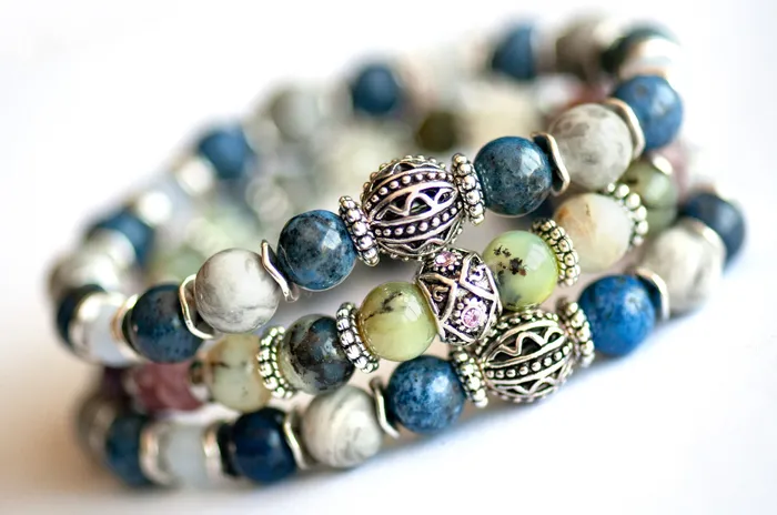 Heather Harbour Dendric Opal Stichtite Bracelet Fierce Lynx Designs Bracelets