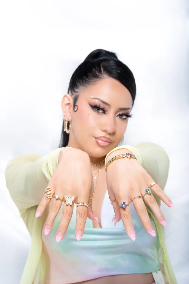 Rings Pink Pav Butterfly 925 Ring Chvker Jewelry