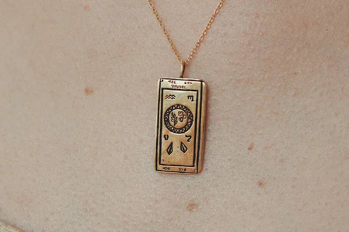 Sofia Zakia Necklaces Travel Tarot Card Necklace