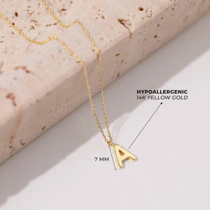 Womens Necklaces Necklaces 14k Gold Alphabet Letter Womens Necklace