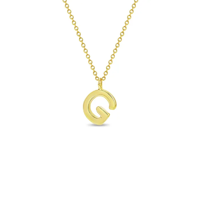 Womens Necklaces Necklaces 14k Gold Alphabet Letter Womens Necklace